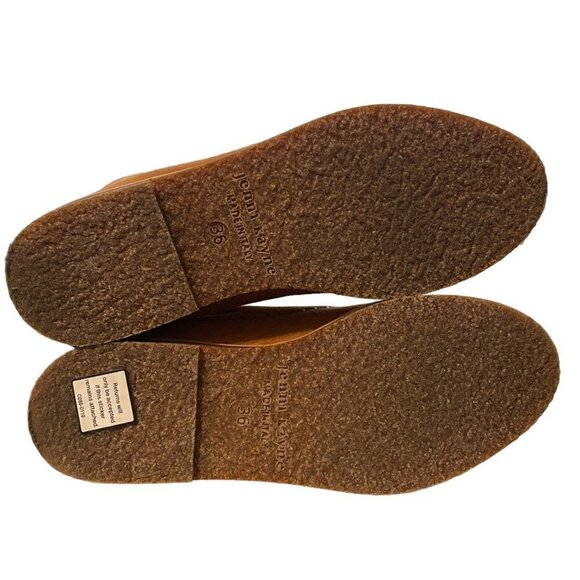 Jenni Kayne Suede Moc Shearling Lined Slip On Ankle Snow Boots Brown Size 36 - Picture 6 of 8